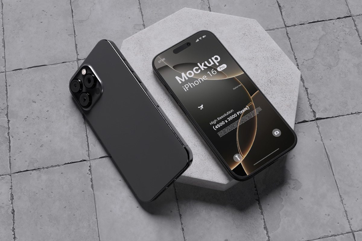 iPhone 16 Pro Mockup Bundle Set, an iPhone Mockup by Rielismee (Photo 5 of 5)