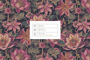 Exotic Blooms, Luxury Pattern Design, a Pattern Graphic by TSTUDIO (Thumbnail 5 of 14)