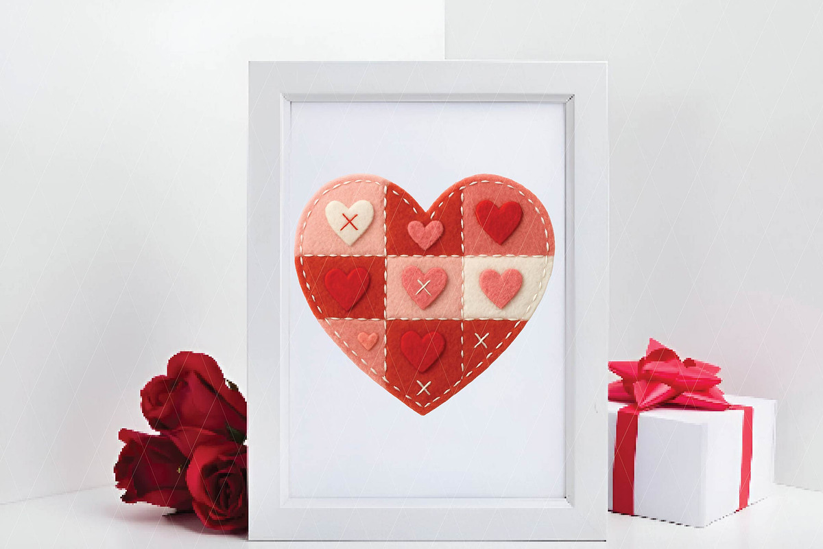 Latch Hook Patchwork Valentine Heart, an Illustration by DreamPrint404 (Photo 3 of 8)