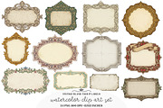 Vintage Blank Tags & Labels, Printab, an Illustration by GatewayDesign (Thumbnail 1 of 6)