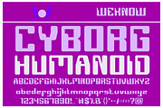 Computer Robot font, a Font by weknow (Thumbnail 3 of 5)