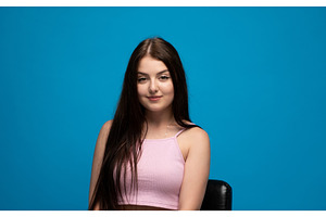Young woman with long dark hair, a Person Photo by volodymyrshtun13795