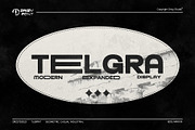 Telgra - Modern Expanded Font, a Sans Serif Font by Drizy (Thumbnail 1 of 9)