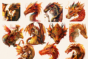 DRAGON FAIRY CLIPART PACK, a Person Illustration by Daring Digies (Thumbnail 6 of 10)