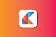 Abstract modern K letter logo, a Branding & Logo Template by Logodesignpond (Thumbnail 5 of 5)