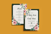 Balootic Wedding Invitation Template, an Invitation Template by dokudokunomi (Thumbnail 1 of 4)