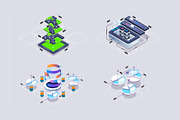 Set isometric illustrations for web., a Technology Illustration by Andrew_Derr (Thumbnail 5 of 8)