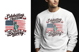 Celebrating Freedom & Bravery USA, an Object Illustration by Unique Design Team