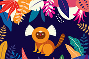 Jungle Animals cute collection, an Animal Illustration by MoleskoStudio (Thumbnail 3 of 13)