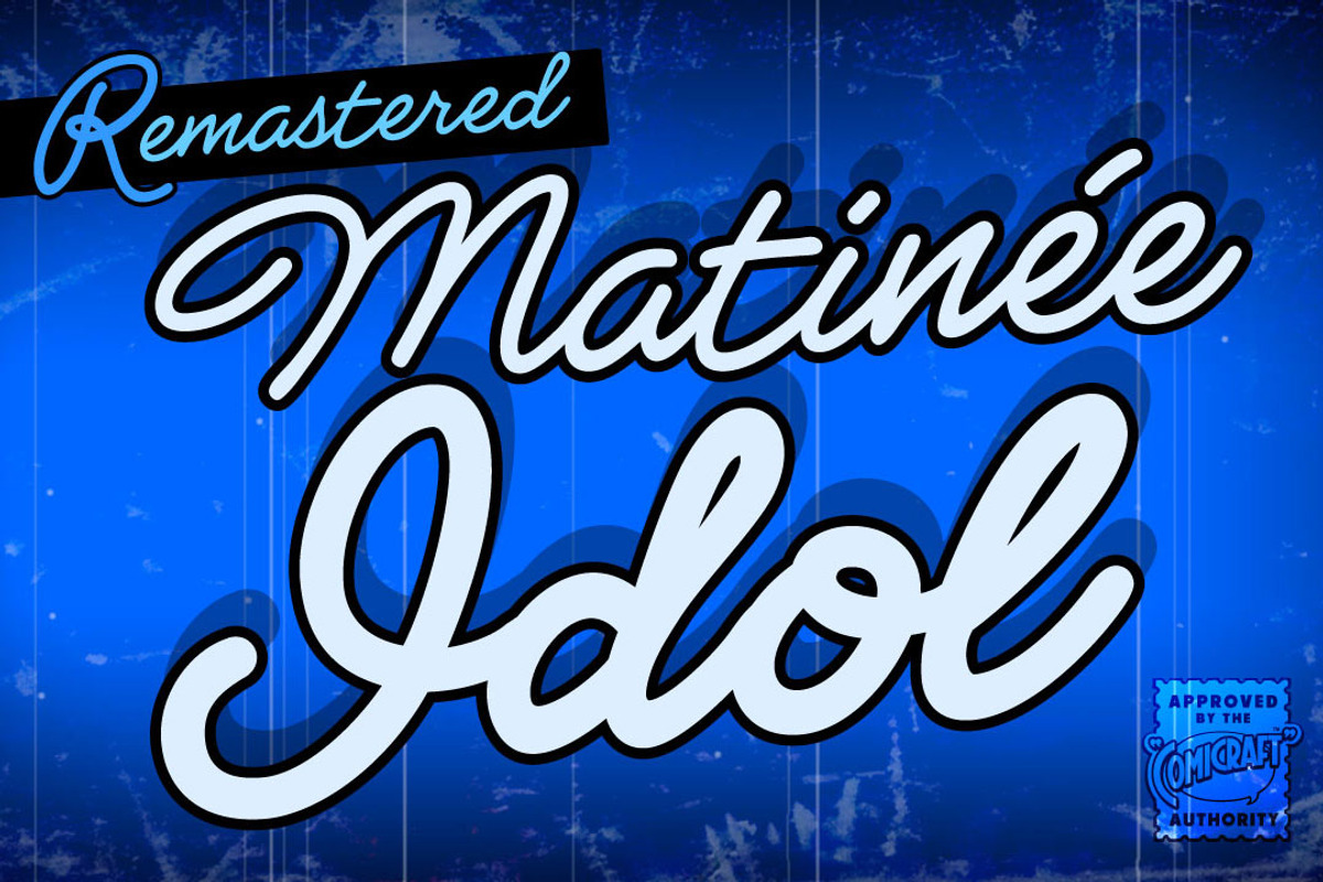 Matinée Idol • elegant script font, a Handwritten Font by Comicraft Fonts (Photo 1 of 5)