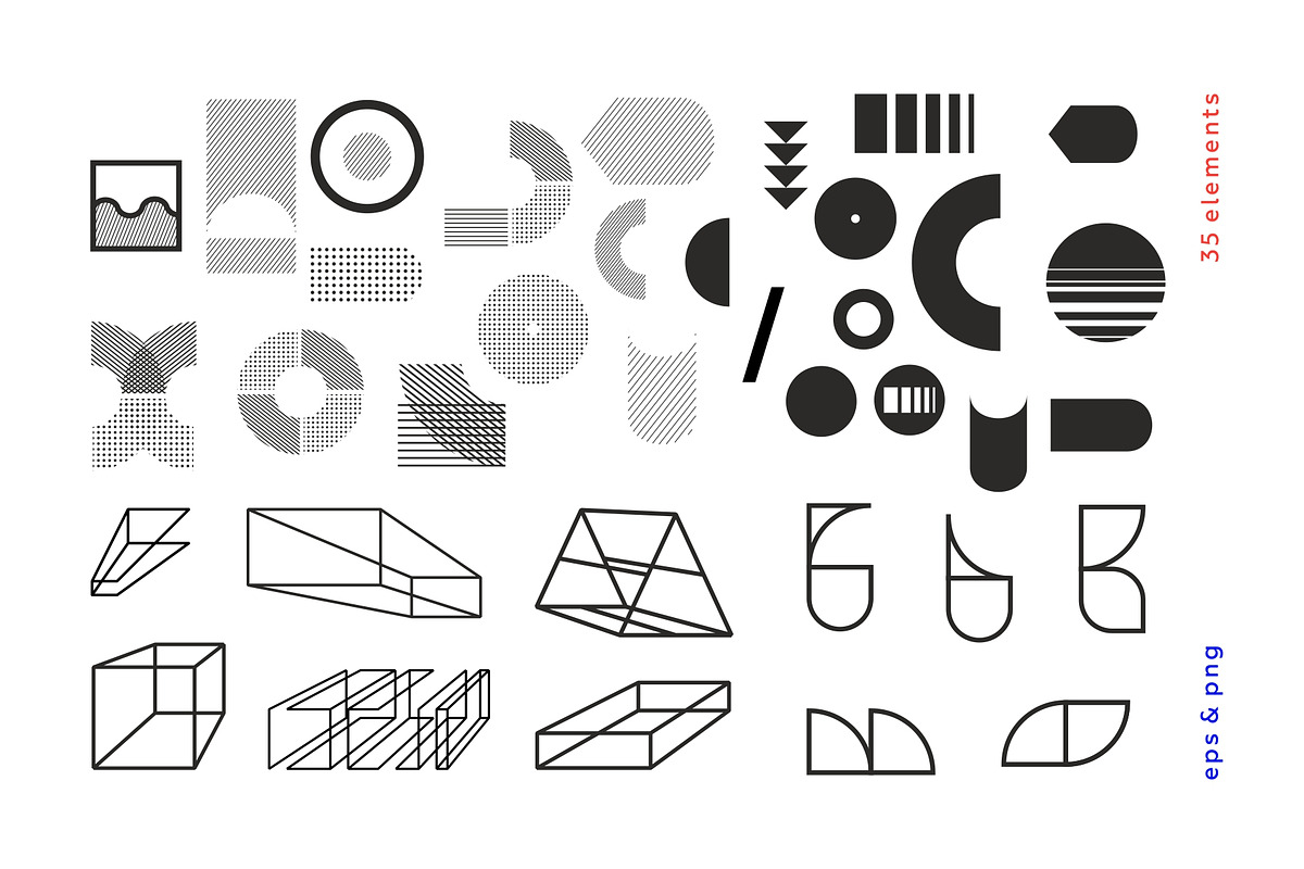 Abstraction modern geometry set., a Pattern Graphic by lisa_kalev (Photo 8 of 8)