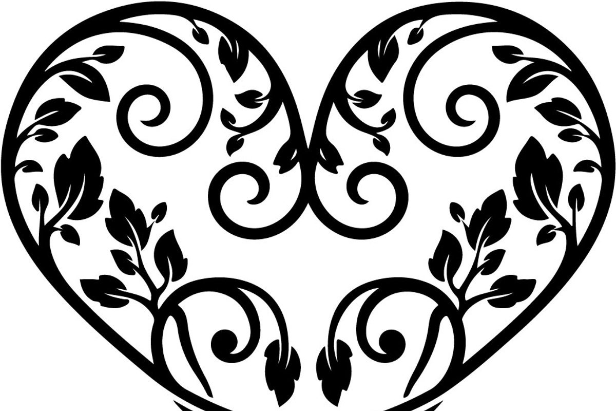 Decorative Heart Silhouette Bundle, an Illustration by Designs_River (Photo 42 of 45)