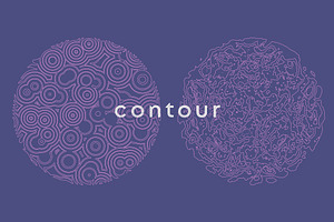 Contour Abstract Cartography