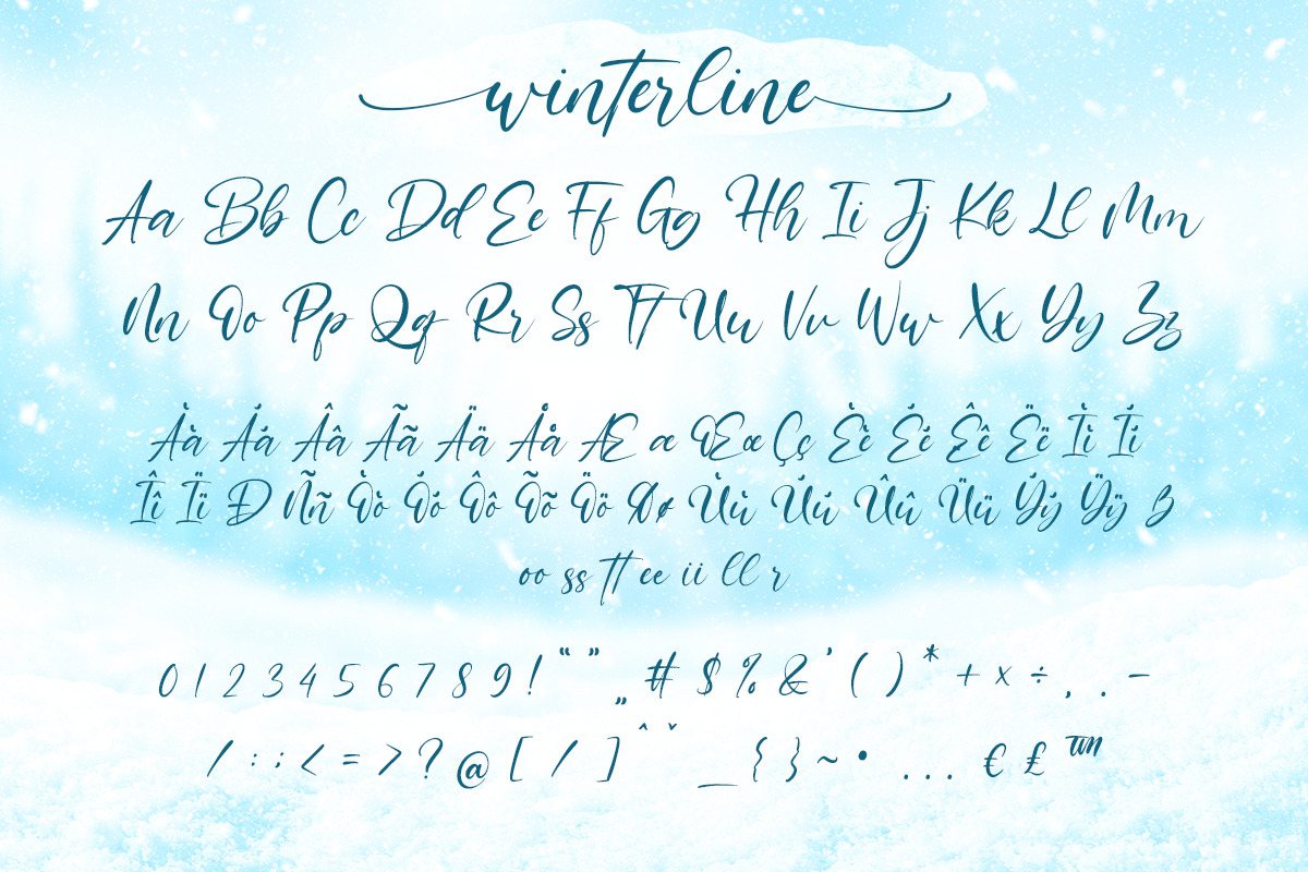 Winterline - Sweety Script, a Script Font by Almarkhatype (Photo 6 of 8)