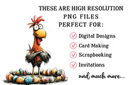 Whimsical Easter Chicken Clipart, an Illustration by OK Design (Thumbnail 4 of 6)