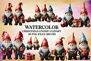 Cute Christmas Gnome Clipart Bundle, a Seasonal Illustration by Craft Nest (Thumbnail 1 of 5)