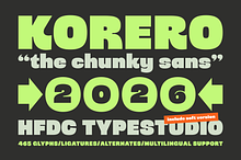 Korero HF Bold Display Font