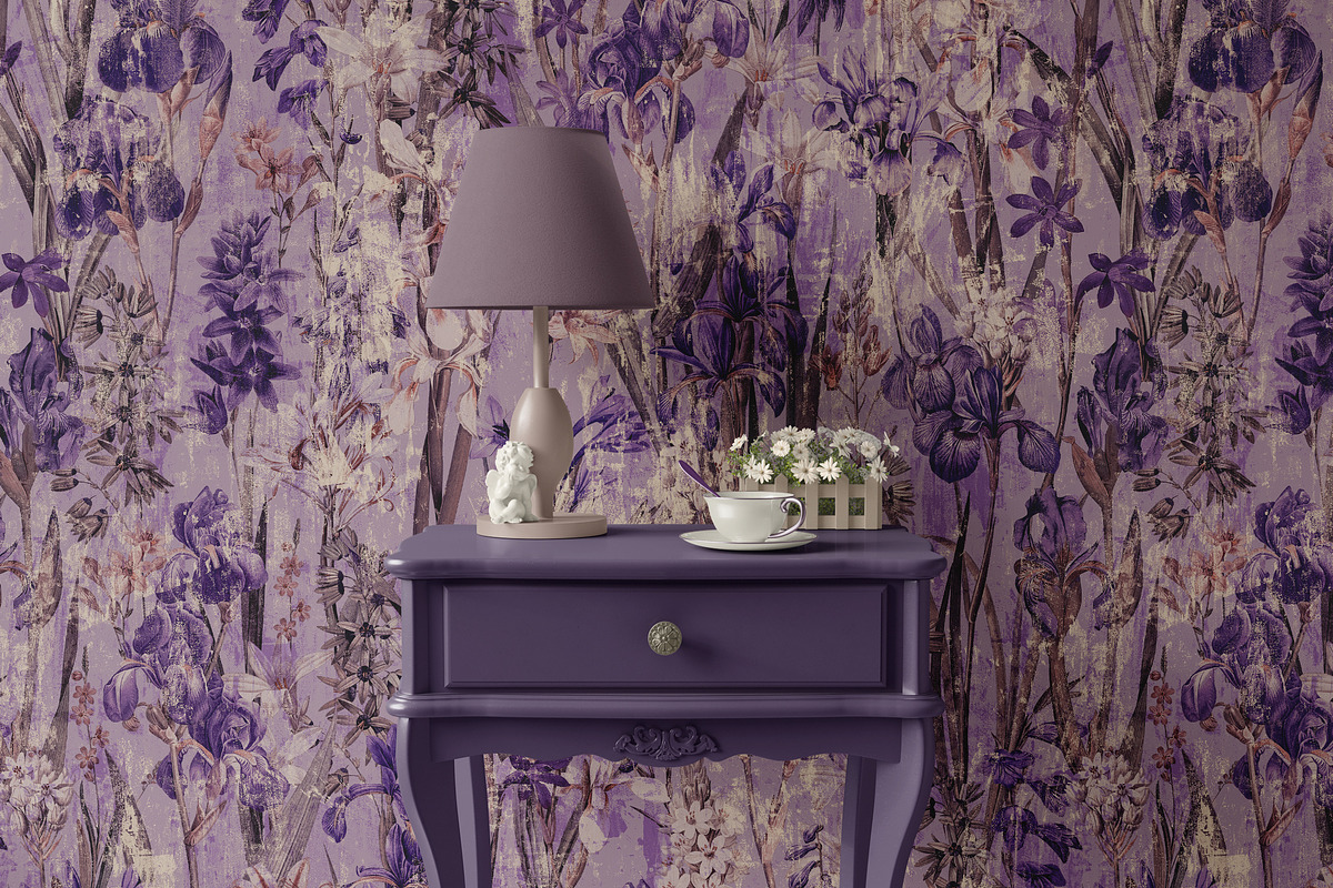 Shabby Flowers, a Wallpaper Graphic by Yello_illustration (Photo 6 of 11)