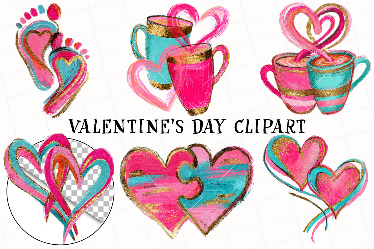 Valentine's Day Clipart, an Illustration by OK Design (Photo 2 of 6)