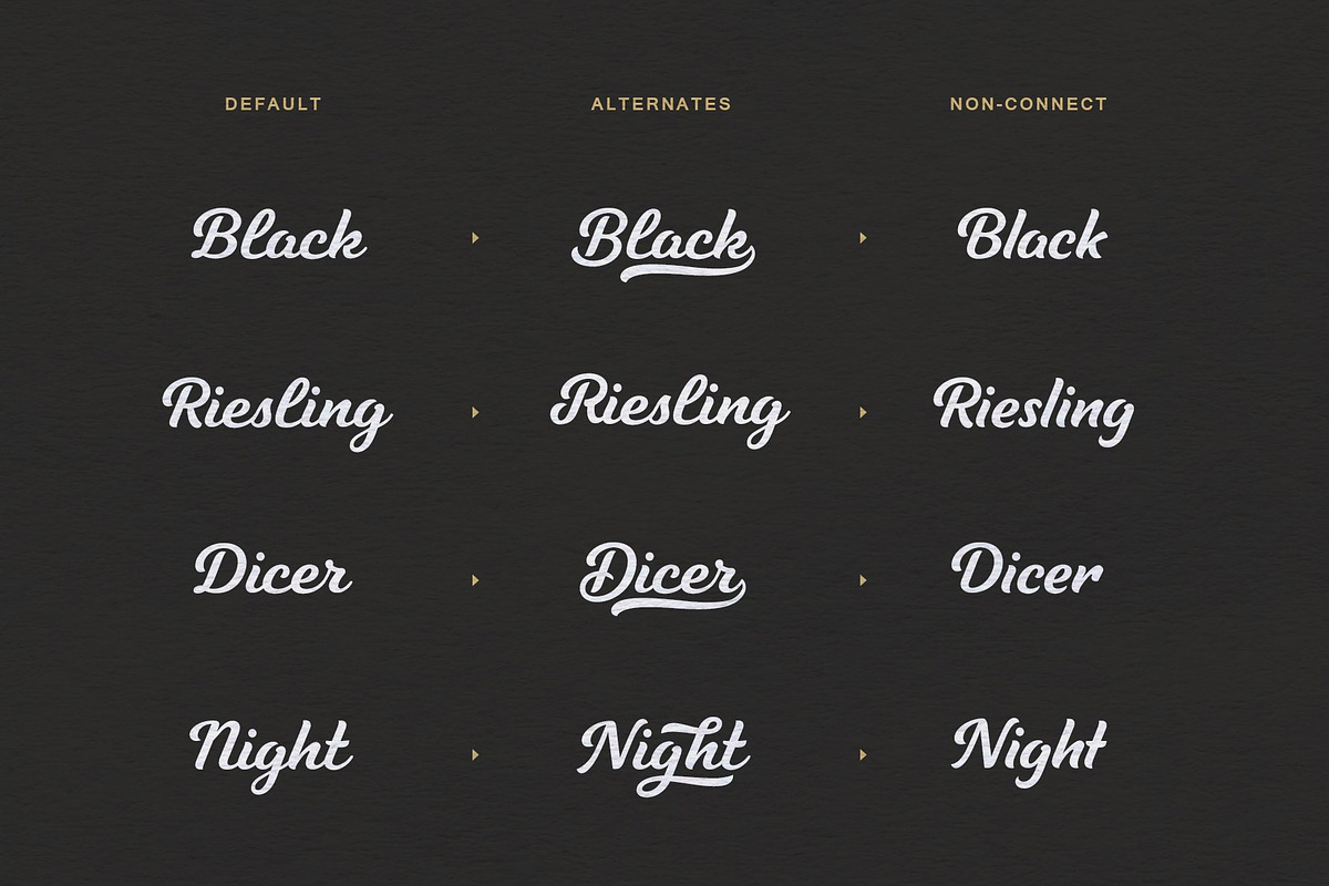 Tilda Script — stylish font family preview 4