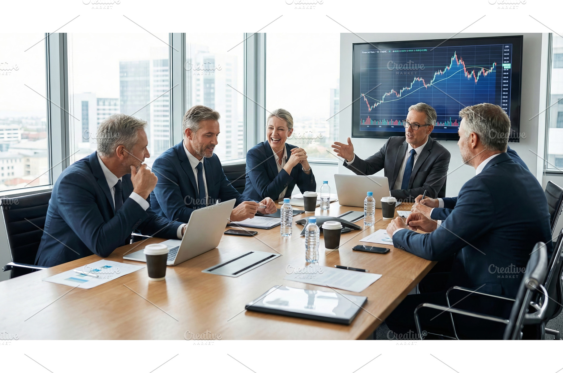 Office Meeting, a Business Photo by CREATIVEDEF