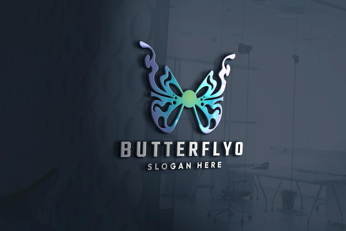 Butterfly Welness And Spa Center Log, a Branding & Logo Template by Design_Planet (Photo 2 of 5)