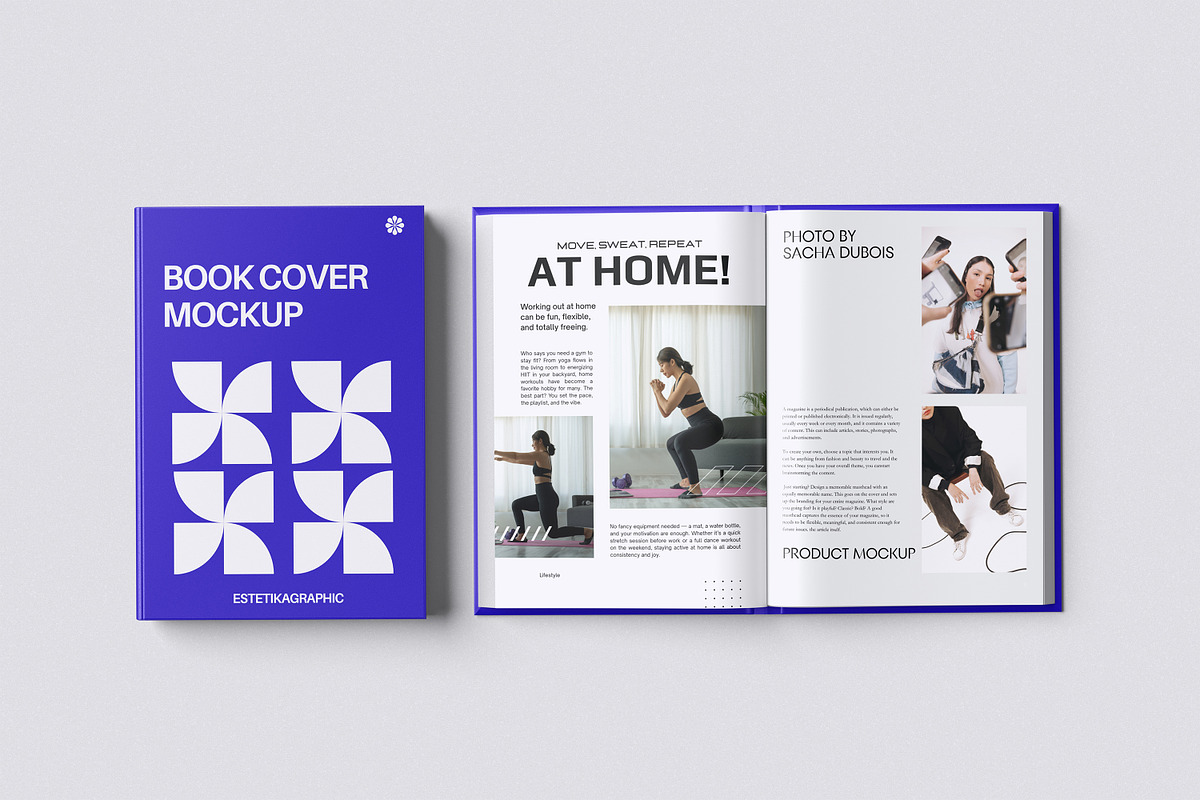 Book Mockup, a Books & Magazine Mockup by Afif_studio (Photo 4 of 5)