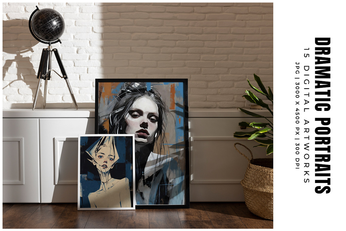 Dramatic Portraits, a Decorative Illustration by Digital Art Creations (Photo 9 of 9)