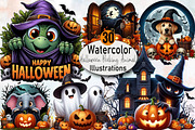Halloween Peeking Animal Sublimation, an Illustration by SVGArt (Thumbnail 1 of 8)