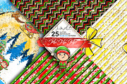 Ho-Ho-Ho christmas seamless patterns, a Pattern Graphic by JuliaStarArt-FantasyHome (Thumbnail 4 of 12)