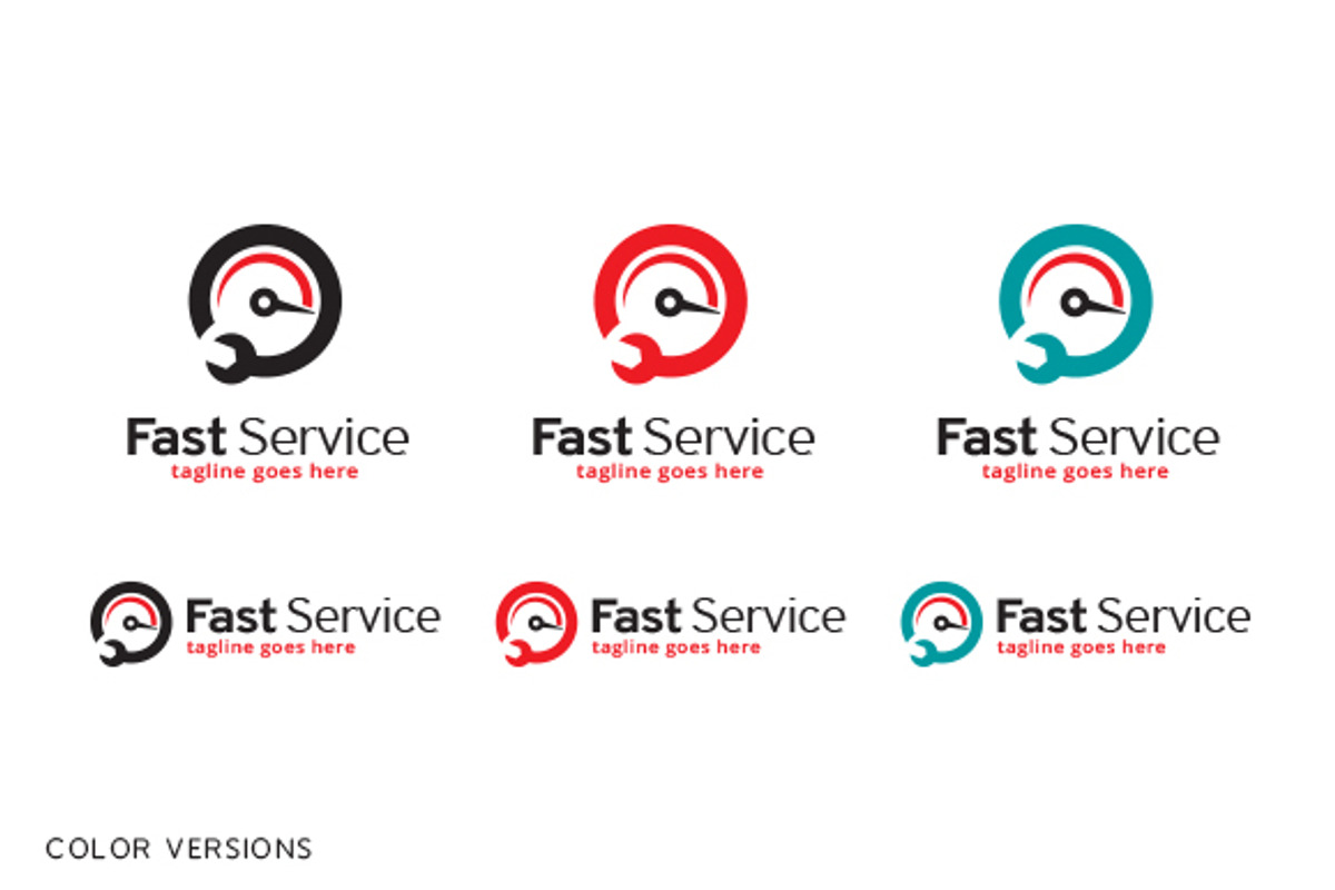 Fast Service Logo Template, a Branding & Logo Template by gunaonedesign