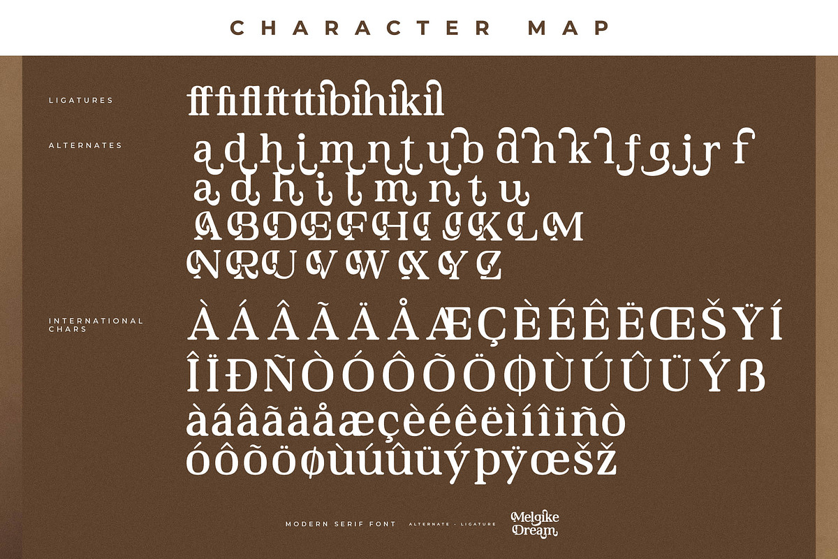 Melgike Dream Modern Serif Font, a Serif Font by Letterena Studios (Photo 14 of 15)