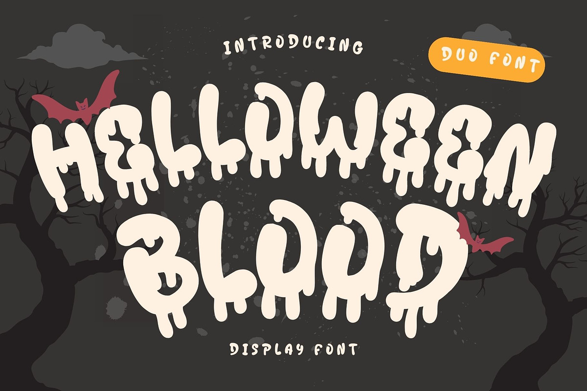 Helloween blood is a cool halloween, a Serif Font by Brown Cupple (Photo 1 of 6)