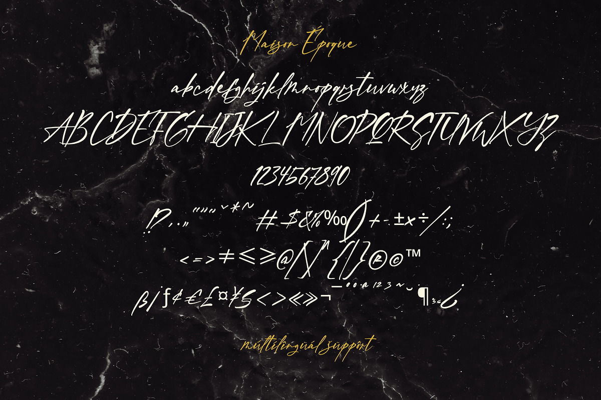 Maison Époque – The Luxury Font Duo, a Script Font by Creacy Studio (Photo 9 of 9)