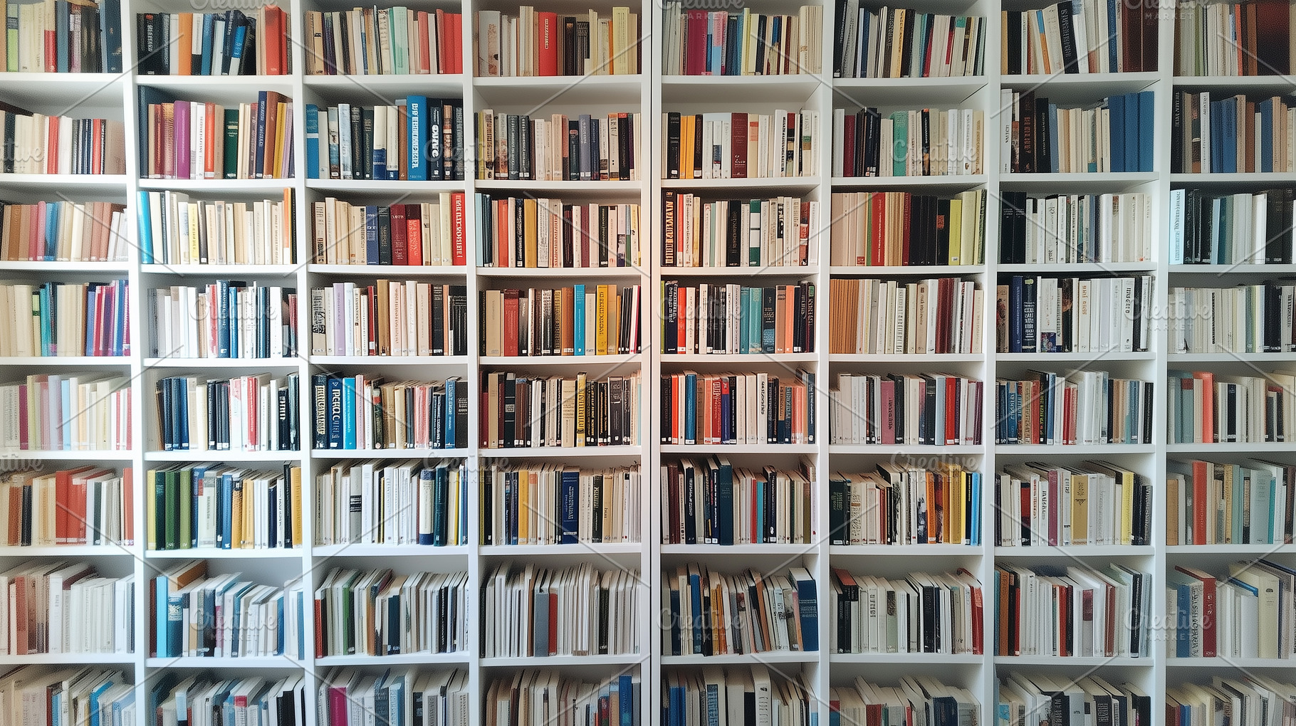 Bookshelves full of books background, a Background Photo by MistyDay