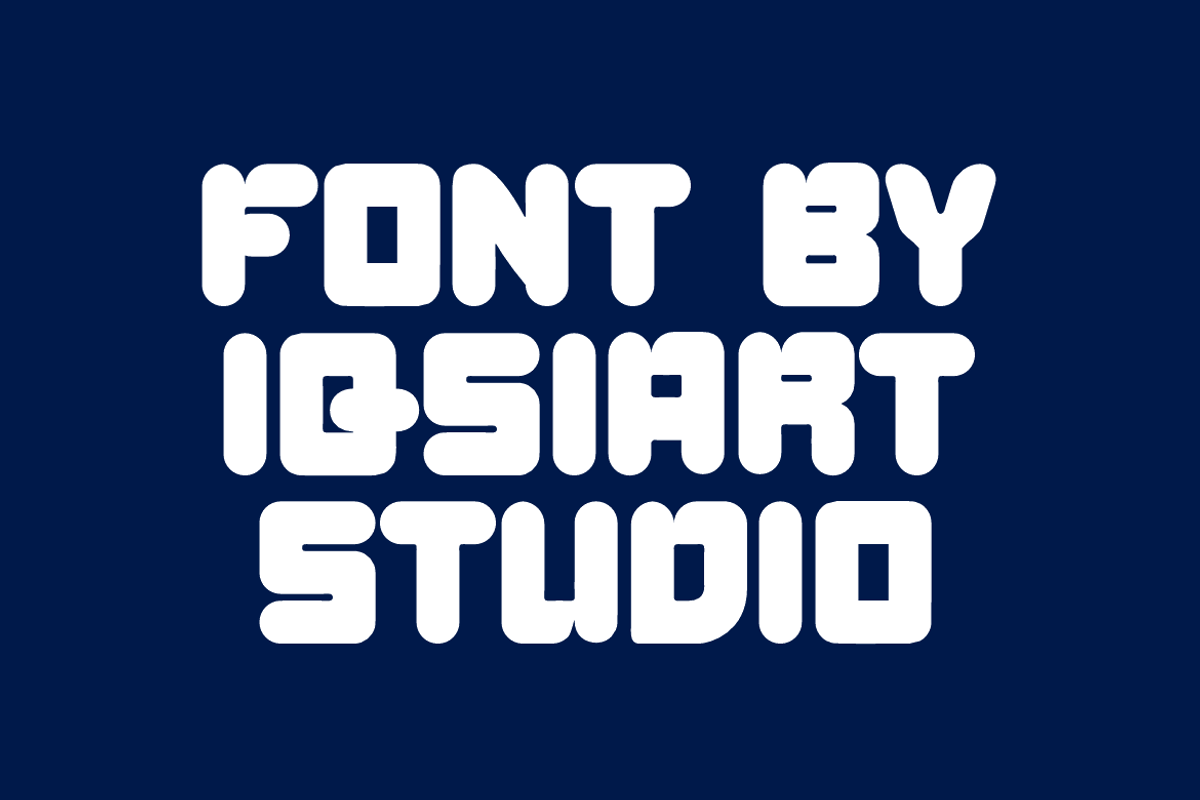 Liquid Crome - Round Font, a Sans Serif Font by Iqsiart Studio (Photo 4 of 8)