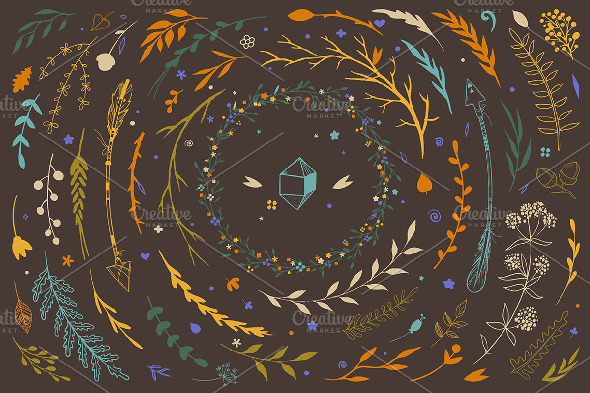 Autumn vibes: Fall Halloween doodles, a Decorative Illustration by harmonia_green_art (Photo 3 of 7)