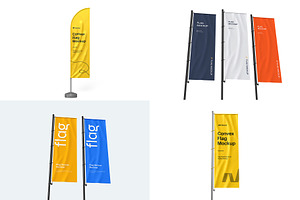Feather Flag Mockup PSD Pack, an Advertising Mockup by graphypix