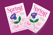 Pink Spring Sale Flyer Set, a Flyer Template by adoestudio (Thumbnail 2 of 3)