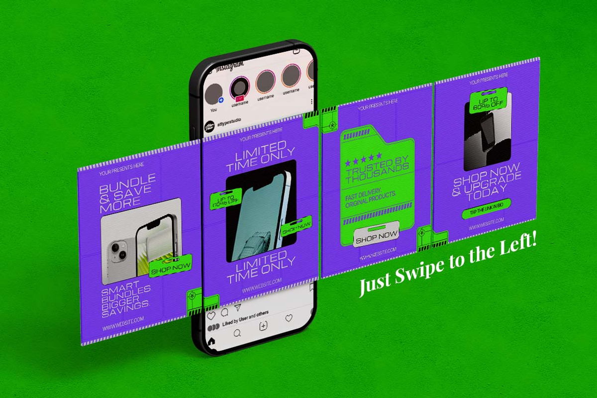 Electronic Sale Instagram Carousel &, a Social Media Template by Attype (Photo 5 of 5)