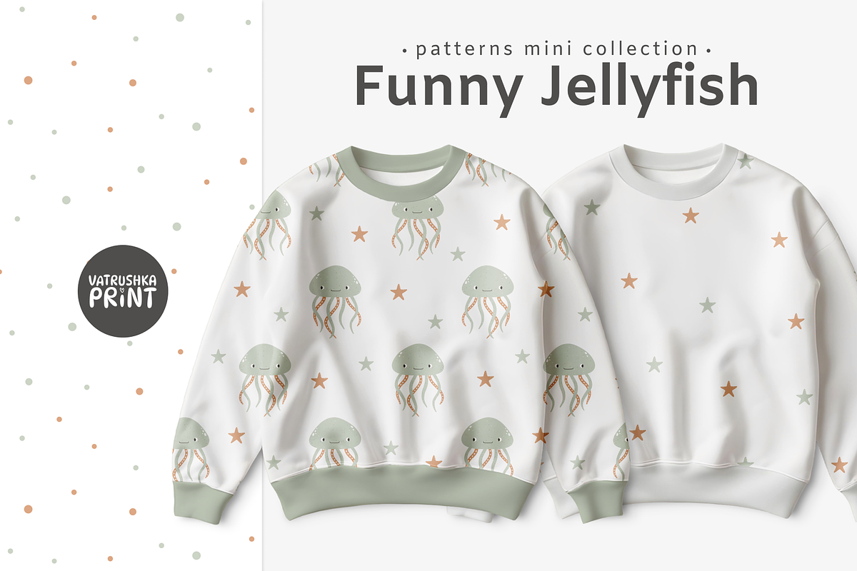 Kids seamless sea patterns, a Pattern Graphic by vatrushkaprint_store (Photo 1 of 5)