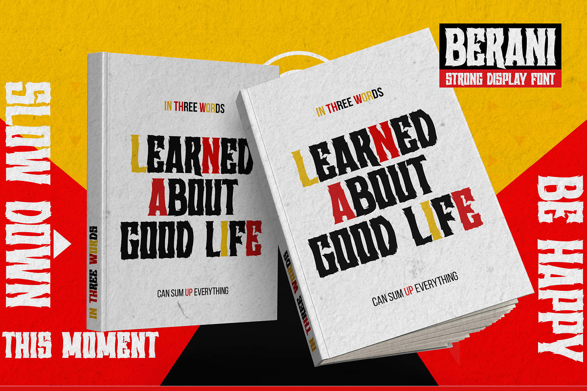BERANI - Strong Display Font, a Font by Gassstype (Photo 4 of 8)