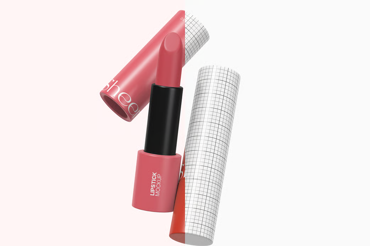 Lipstick Mockup 2 Views, a Merchandise Mockup by graphicsauce (Photo 4 of 4)