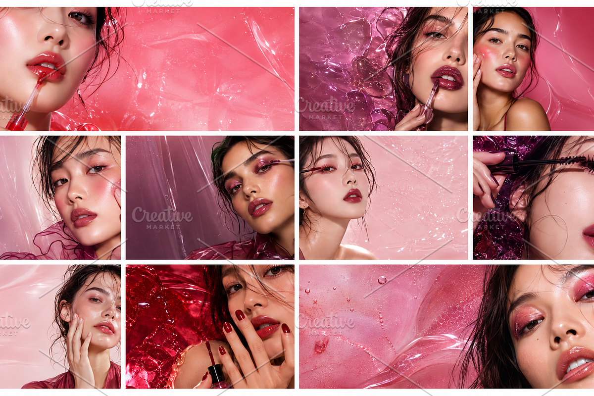 10 Jelly Makeup Stock Photos Bundle, a Beauty & Fashion Photo by The Edit (Photo 1 of 3)