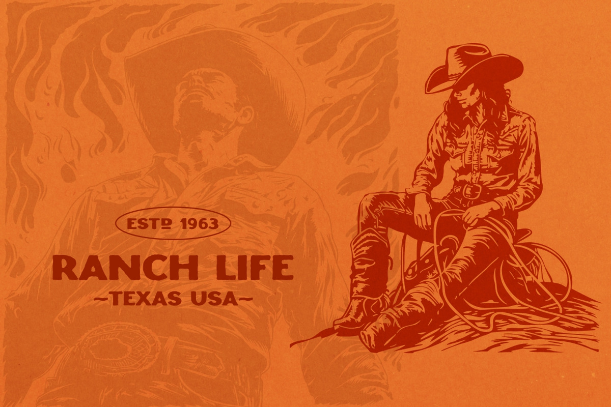 Western Cowboy and Cowgirl, an Illustration by Nocturnal Wolf (Photo 3 of 16)