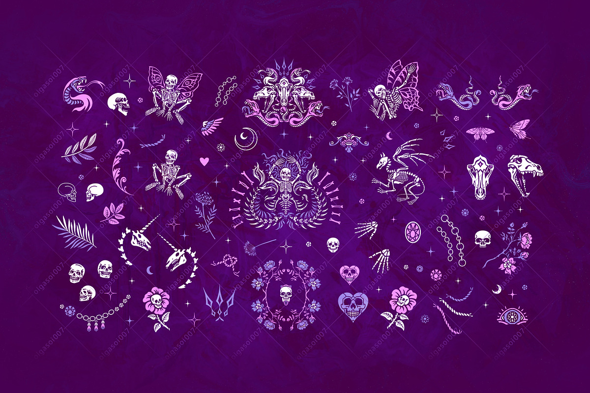 Pastel Halloween. Creepy Fairy Tale, an Animal Illustration by OlgaSoi007 (Photo 3 of 5)