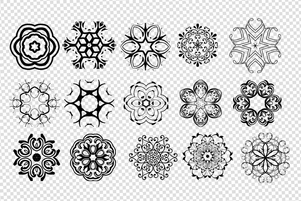 Golden Decorative Patterns, a Pattern Graphic by BazziBa♥ (Photo 6 of 7)