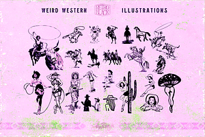 320 Western Icons And Illustrations