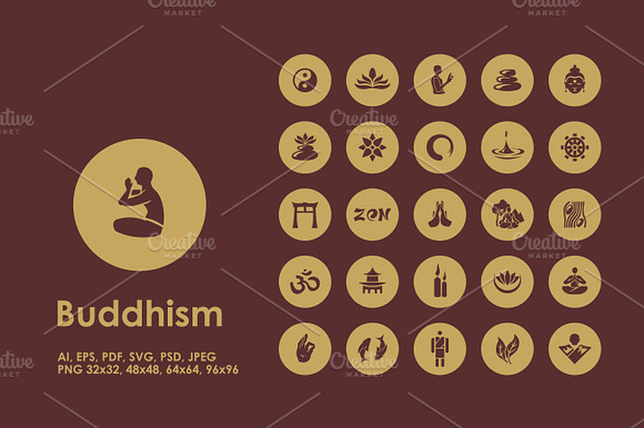 Buddhism Simple Icons