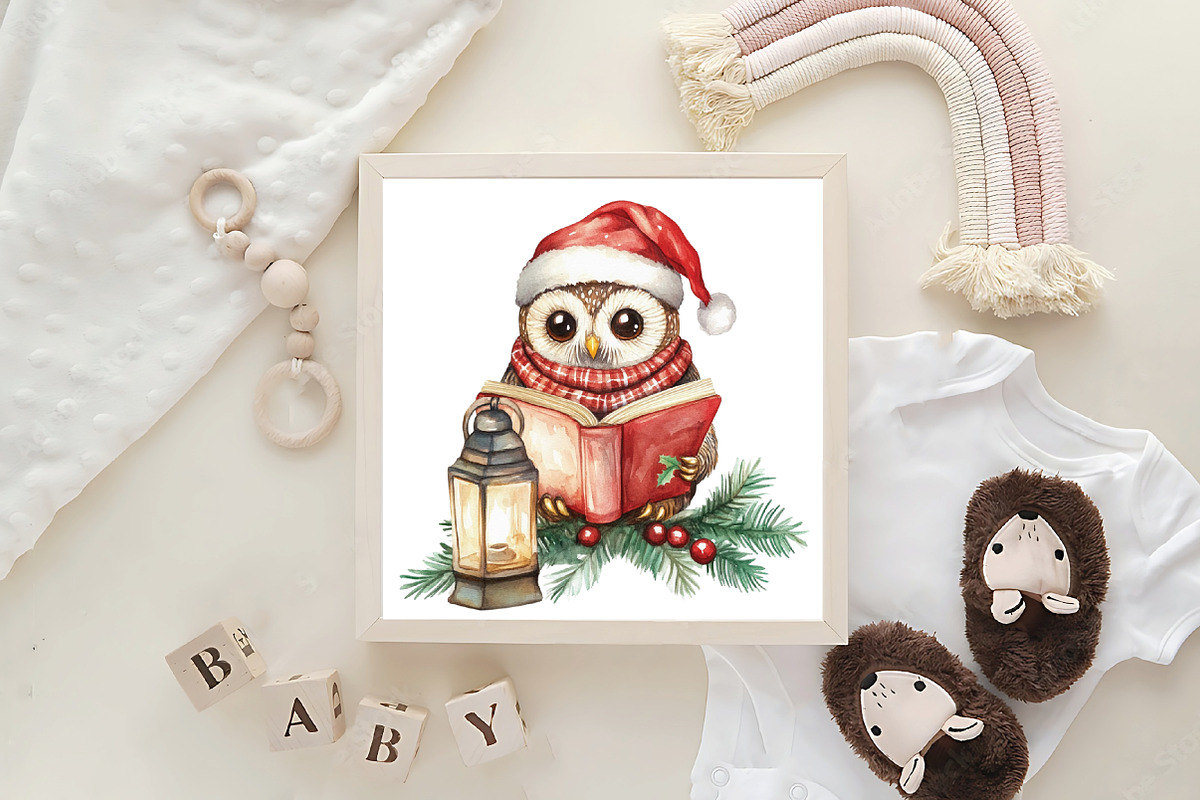 Cute Christmas Critters Clipart, an Illustration by CraftArtStudio (Photo 6 of 6)